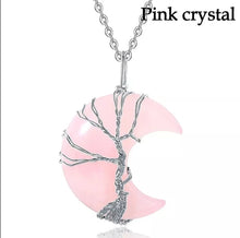 Load image into Gallery viewer, Tree Of Life - Crescent Moon Pendants