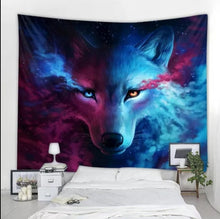 Load image into Gallery viewer, Background Assorted Wolf Wall Hangings - Tapestry Home Decor