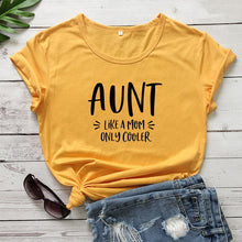 Load image into Gallery viewer, Ladies Cool Aunt Printed T-Shirt