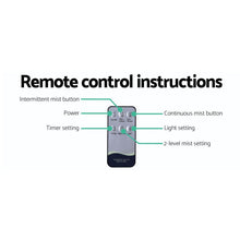 Load image into Gallery viewer, Devanti Aroma Diffuser Aromatherapy Dark Wood 400ml