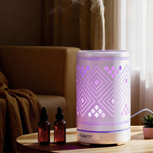 Load image into Gallery viewer, Devanti Ultrasonic Aroma Diffuser Aromatherapy 100ml LED Lights Iron Humidifier Forest