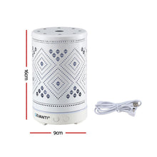 Load image into Gallery viewer, Devanti Ultrasonic Aroma Diffuser Aromatherapy 100ml LED Lights Iron Humidifier Forest