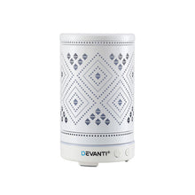 Load image into Gallery viewer, Devanti Ultrasonic Aroma Diffuser Aromatherapy 100ml LED Lights Iron Humidifier Forest