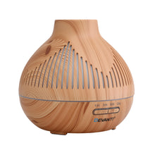 Load image into Gallery viewer, Devanti Ultrasonic Aroma Diffuser Aromatherapy 400ml LED Lights Iron Humidifier Forest Light wood grain
