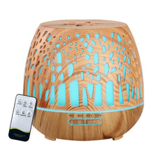Load image into Gallery viewer, Devanti Aroma Diffuser Aromatherapy Wood Grain 400ml