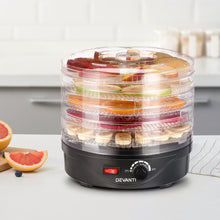 Load image into Gallery viewer, Devanti 5 Trays Food Dehydrator Fruit Dehydrators Pet Beef Jerky Dryer Black