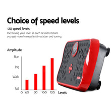 Load image into Gallery viewer, Everfit Vibration Machine Platform Vibrator with Resistance Rope Home Gym Red