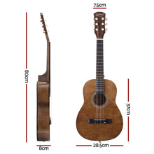 Load image into Gallery viewer, Alpha 31&quot; Steel String Acoustic Guitar Portable