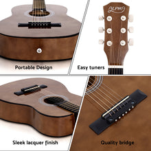 Load image into Gallery viewer, Alpha 31&quot; Steel String Acoustic Guitar Portable