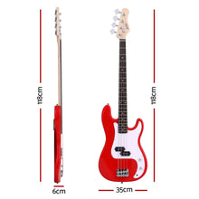 Load image into Gallery viewer, Alpha Electric Guitar Bass  47 Inch Red