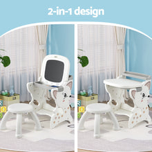 Load image into Gallery viewer, Keezi Kids Table and Chair Set 2 in 1 Easel Desk Stool w/ LCD Writing Tablet