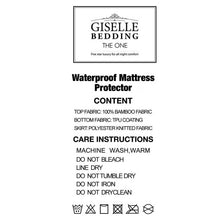 Load image into Gallery viewer, Giselle Bedding Mattress Protector Bamboo Double