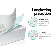 Load image into Gallery viewer, Giselle Bedding Mattress Protector Bamboo Queen