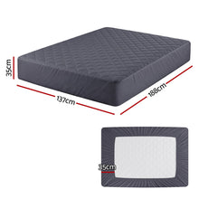 Load image into Gallery viewer, Giselle Water-Resistant Mattress Protector Microfiber 360° Fit Double