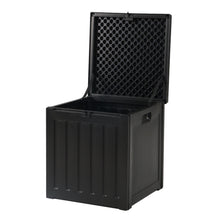 Load image into Gallery viewer, Gardeon Outdoor Storage Box 80L Container Lockable Garden Toy Tool Shed Black