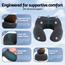 Load image into Gallery viewer, Giselle Bedding Travel Neck Pillow U-Shape Support Memory Foam Plane Car Cushion