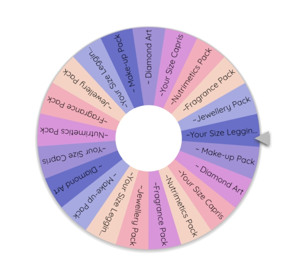 $25 SPIN THE WHEEL