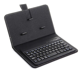 Mobile Bluetooth Wireless Keyboard - Leather Case