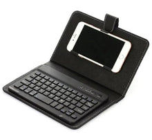 Cargar imagen en el visor de la galería, Mobile Bluetooth Wireless Keyboard - Leather Case