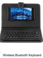 Charger l&#39;image dans la galerie, Mobile Bluetooth Wireless Keyboard - Leather Case