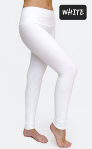 Ladies Solid Colours Soft Brushed Leggings