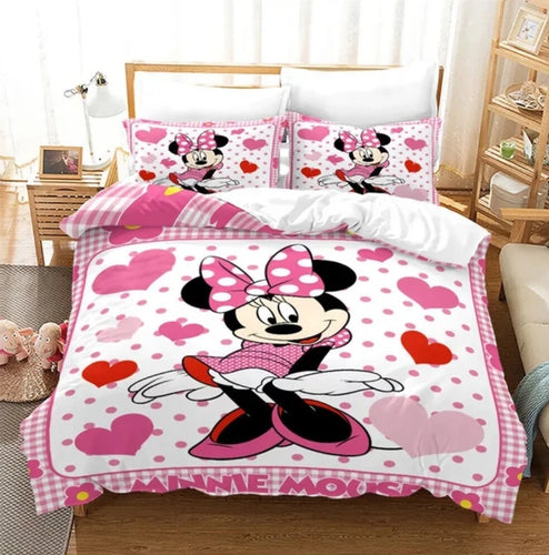 Gorgeous Minnie & Mickey Mouse Quilt Cover Sets