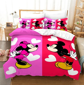 Gorgeous Minnie & Mickey Mouse Quilt Cover Sets