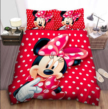 Load image into Gallery viewer, Gorgeous Minnie &amp; Mickey Mouse Quilt Cover Sets