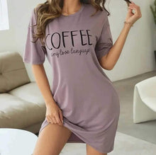 Load image into Gallery viewer, Ladies Milk Silk Coffee Nighties