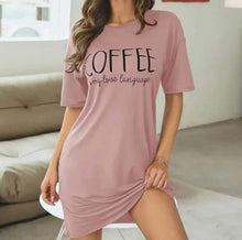 Load image into Gallery viewer, Ladies Milk Silk Coffee Nighties