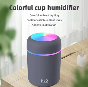 300ml Mini Portable Ultrasonic Air Humidifer/Oil Diffuser - USB Mist Maker