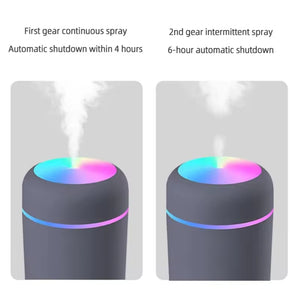 300ml Mini Portable Ultrasonic Air Humidifer/Oil Diffuser - USB Mist Maker