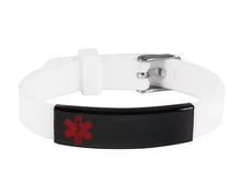 Load image into Gallery viewer, Personalized Assorted Coloured Medical Alert ID Bracelets for Kids and Adults