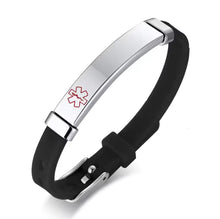 Load image into Gallery viewer, Personalized Assorted Coloured Medical Alert ID Bracelets for Kids and Adults