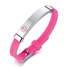 Load image into Gallery viewer, Personalized Assorted Coloured Medical Alert ID Bracelets for Kids and Adults