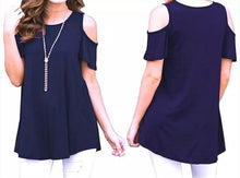 Load image into Gallery viewer, Solid Off-the-Shoulder Basic Tops