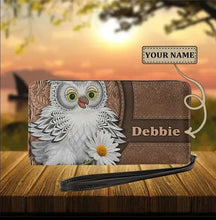 Load image into Gallery viewer, Womens Long Clutch/Purse/Wallet - Personalised Owl Print
