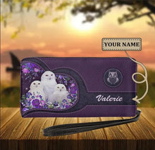 Load image into Gallery viewer, Womens Long Clutch/Purse/Wallet - Personalised Owl Print