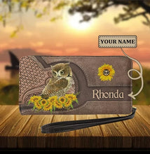 Load image into Gallery viewer, Womens Long Clutch/Purse/Wallet - Personalised Owl Print