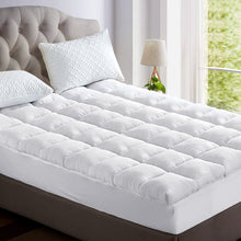 Load image into Gallery viewer, Giselle Bedding 5cm Bamboo Pillowtop Mattress Topper 1000GSM Mattress Pad for Back Pain Relief Washable Breathable Protector with 45cm Deep Pocket Queen
