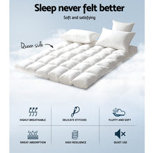 Load image into Gallery viewer, Giselle Bedding 5cm Bamboo Pillowtop Mattress Topper 1000GSM Mattress Pad for Back Pain Relief Washable Breathable Protector with 45cm Deep Pocket Queen