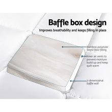 Load image into Gallery viewer, Giselle Bedding 5cm Bamboo Pillowtop Mattress Topper 1000GSM Mattress Pad for Back Pain Relief Washable Breathable Protector with 45cm Deep Pocket Queen