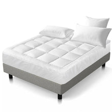 Load image into Gallery viewer, Giselle Bedding 5cm Bamboo Pillowtop Mattress Topper 1000GSM Mattress Pad for Back Pain Relief Washable Breathable Protector with 45cm Deep Pocket Queen