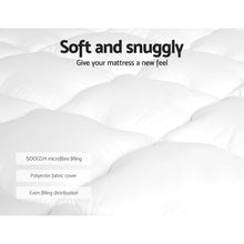 Load image into Gallery viewer, Giselle Bedding Pillowtop Mattress Topper 5cm Thick Mattress Pad for Back Pain Relief &amp; Old Beds Machine Washable 500GSM Breathable Protector Queen