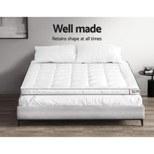 Load image into Gallery viewer, Giselle Bedding Pillowtop Mattress Topper 5cm Thick Mattress Pad for Back Pain Relief &amp; Old Beds Machine Washable 500GSM Breathable Protector Queen