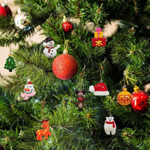 Load image into Gallery viewer, 60pcs Mini Christmas Ornaments for Mini Tree Decorations Small Christmas Ornaments Resin Miniatures for Craft Christmas Decor