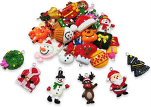 Load image into Gallery viewer, 60pcs Mini Christmas Ornaments for Mini Tree Decorations Small Christmas Ornaments Resin Miniatures for Craft Christmas Decor