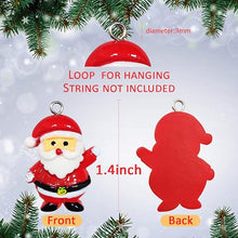 Load image into Gallery viewer, 60pcs Mini Christmas Ornaments for Mini Tree Decorations Small Christmas Ornaments Resin Miniatures for Craft Christmas Decor