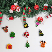 Load image into Gallery viewer, 60pcs Mini Christmas Ornaments for Mini Tree Decorations Small Christmas Ornaments Resin Miniatures for Craft Christmas Decor
