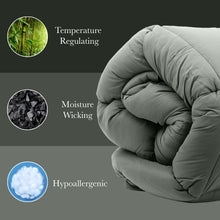 Load image into Gallery viewer, Royal Comfort 350GSM Bamboo Quilt Luxury Bedding Duvet All Seasons - QUEEN SIZE - Charcoal